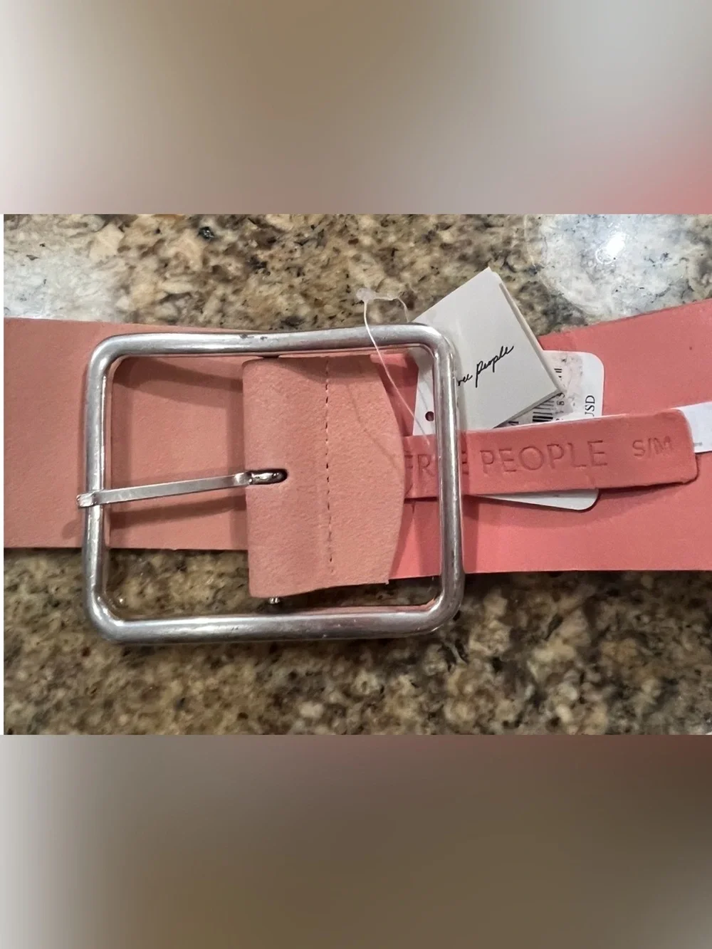 NWT Free People Suede Hex Hip Belt